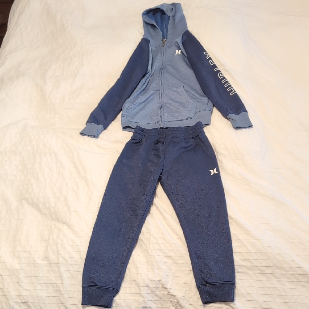 Hurley Kids Blue Sweatpants & Hoodie Set